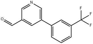 5-[3-(TRIFLUOROMETHYL)PHENYL]NICOTINALDEHYDE Struktur