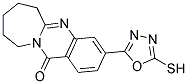 3-(5-MERCAPTO-1,3,4-OXADIAZOL-2-YL)-7,8,9,10-TETRAHYDROAZEPINO[2,1-B]QUINAZOLIN-12(6H)-ONE Struktur