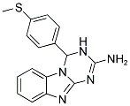 4-[4-(METHYLTHIO)PHENYL]-3,4-DIHYDRO[1,3,5]TRIAZINO[1,2-A]BENZIMIDAZOL-2-AMINE Struktur