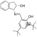 (1R,2S)-1-((2-HYDROXY-3,5-DI-TERT-BUTYLBENZYLIDENE)AMINO)INDAN-2-OL Struktur