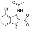 3-ACETYLAMINO-4-CHLORO-1H-INDOLE-2-CARBOXYLIC ACID METHYL ESTER Struktur