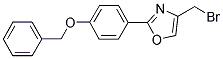 2-(4-BENZYLOXY-PHENYL)-4-BROMOMETHYL-OXAZOLE Struktur