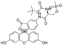 (L)-2-[(T-BOC)AMINO]-2-[(5-FLUORESCEINYL)AMINOCARBONYL]ETHYL METHANETHIOSULFONATE Struktur