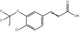 4-CHLORO-3-(TRIFLUOROMETHOXY)CINNAMIC ACID Struktur