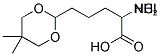 2-AMINO-5-(5,5-DIMETHYL-[1,3]DIOXAN-2-YL)-PENTANOIC ACID HCL Struktur