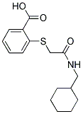 2-([2-[(CYCLOHEXYLMETHYL)AMINO]-2-OXOETHYL]THIO)BENZOIC ACID Struktur