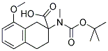 2-(TERT-BUTOXYCARBONYL-METHYL-AMINO)-8-METHOXY-1,2,3,4-TETRAHYDRO-NAPHTHALENE-2-CARBOXYLIC ACID Struktur