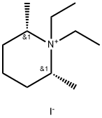 N,N-DIETHYL-2,6-CIS-DIMETHYLPIPERIDINIUM IODIDE Struktur