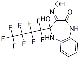 (3Z)-4-HYDROXY-4-(NONAFLUOROBUTYL)-4,5-DIHYDRO-1H-1,5-BENZODIAZEPINE-2,3-DIONE 3-OXIME Struktur