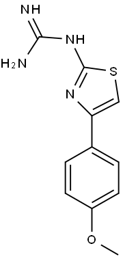 N-[4-(4-METHOXY-PHENYL)-THIAZOL-2-YL]-GUANIDINE Struktur