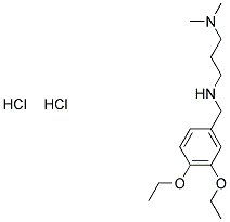 N'-(3,4-DIETHOXYBENZYL)-N,N-DIMETHYLPROPANE-1,3-DIAMINE DIHYDROCHLORIDE Struktur