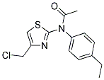 N-[4-(CHLOROMETHYL)-1,3-THIAZOL-2-YL]-N-(4-ETHYLPHENYL)ACETAMIDE Struktur