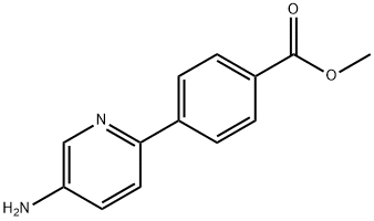 METHYL 4-(5-AMINO-2-PYRIDINYL)BENZENECARBOXYLATE Struktur