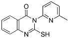 2-MERCAPTO-3-(6-METHYLPYRIDIN-2-YL)QUINAZOLIN-4(3H)-ONE Struktur