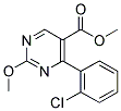 METHYL-2-METHOXY-4-(2-CHLOROPHENYL)-PYRIMIDINE-5-CARBOXYLATE Struktur