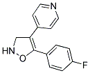 2,3-DIHYDRO-4-(4-PYRIDYL)-5-(4-FLUOROPHENYL)ISOXAZOLE Struktur