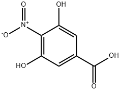 3,5-DIHYDROXY-4-NITROBENZOIC ACID Struktur