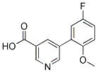 5-(5-FLUORO-2-METHOXYPHENYL)NICOTINIC ACID Struktur