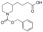 3-(3-CARBOXY-PROPYL)-PIPERIDINE-1-CARBOXYLIC ACID BENZYL ESTER Struktur