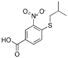 4-(ISOBUTYLTHIO)-3-NITROBENZOIC ACID Struktur