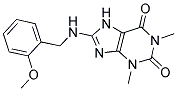 8-[(2-METHOXYBENZYL)AMINO]-1,3-DIMETHYL-3,7-DIHYDRO-1H-PURINE-2,6-DIONE Struktur