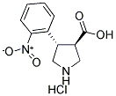 (TRANS)-4-(2-NITRO-PHENYL)-PYRROLIDINE-3-CARBOXYLIC ACID-HCL Struktur