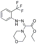 ETHYL (2Z)-MORPHOLIN-4-YL[[2-(TRIFLUOROMETHYL)PHENYL]HYDRAZONO]ACETATE Struktur