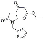 ETHYL 3-OXO-3-(5-OXO-1-((THIOPHEN-2-YL)METHYL)PYRROLIDIN-3-YL)PROPANOATE Struktur