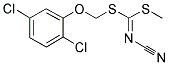 [(2,5-DICHLOROPHENOXY)METHYL] METHYL CYANOCARBONIMIDODITHIOATE Struktur