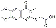 (6,7-DIMETHOXY-3-METHYL-4-OXO-3,4-DIHYDRO-QUINAZOLIN-2-YLSULFANYL)-ACETIC ACID Struktur