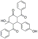 2,4-DIBENZOYL-5-HYDROXY-3-(4-HYDROXYPHENYL)-5-METHYLCYCLOHEXANONE Struktur