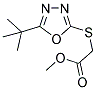 METHYL [(5-TERT-BUTYL-1,3,4-OXADIAZOL-2-YL)SULFANYL]ACETATE Struktur