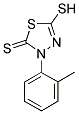 5-MERCAPTO-3-(2-METHYLPHENYL)-1,3,4-THIADIAZOLE-2(3H)-THIONE Struktur