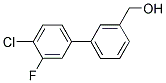 (4'-CHLORO-3'-FLUORO[1,1'-BIPHENYL]-3-YL)METHANOL Struktur