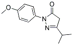 5-ISOPROPYL-2-(4-METHOXY-PHENYL)-2,4-DIHYDRO-PYRAZOL-3-ONE Struktur