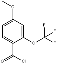 4-METHOXY-2-(TRIFLUOROMETHOXY)BENZOYL CHLORIDE Struktur