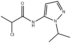 2-CHLORO-N-(1-ISOPROPYL-1H-PYRAZOL-5-YL)PROPANAMIDE Struktur