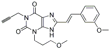 3-(3-HYDROXYPROPYL)-8-(M-METHOXYSTYRYL)-1-PROPARGYLXANTHINE Struktur