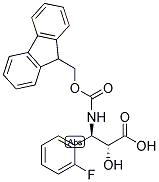 N-FMOC-(2R,3R)-3-AMINO-3-(2-FLUORO-PHENYL)-2-HYDROXY-PROPIONIC ACID Struktur