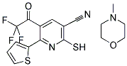 4-METHYLMORPHOLIN-4-IUM 3-CYANO-6-THIEN-2-YL-5-(TRIFLUOROACETYL)PYRIDINE-2-THIOLATE Struktur