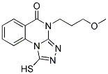 1-MERCAPTO-4-(3-METHOXYPROPYL)[1,2,4]TRIAZOLO[4,3-A]QUINAZOLIN-5(4H)-ONE Struktur