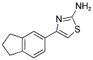 4-(2,3-DIHYDRO-1H-INDEN-5-YL)-1,3-THIAZOL-2-AMINE Struktur