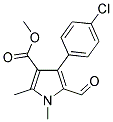 METHYL 4-(4-CHLOROPHENYL)-5-FORMYL-1,2-DIMETHYL-1H-PYRROLE-3-CARBOXYLATE Struktur