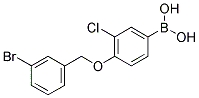 3-CHLORO-4-(3'-BROMOBENZYLOXY)PHENYLBORONIC ACID Struktur