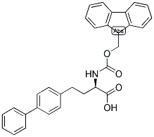 (R)-4-BIPHENYL-4-YL-2-(9H-FLUOREN-9-YLMETHOXYCARBONYLAMINO)-BUTYRIC ACID Struktur