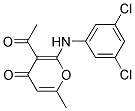 3-ACETYL-2-[(3,5-DICHLOROPHENYL)AMINO]-6-METHYL-4H-PYRAN-4-ONE Struktur