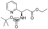 (R)-3-TERT-BUTOXYCARBONYLAMINO-3-PYRIDIN-2-YL-PROPIONIC ACID ETHYL ESTER Struktur