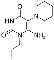 6-AMINO-5-PIPERIDIN-1-YL-1-PROPYLPYRIMIDINE-2,4(1H,3H)-DIONE Struktur