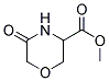 5-OXO-MORPHOLINE-3-CARBOXYLIC ACID METHYL ESTER Struktur