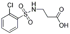 3-[[(2-CHLOROPHENYL)SULFONYL]AMINO]PROPANOIC ACID Struktur